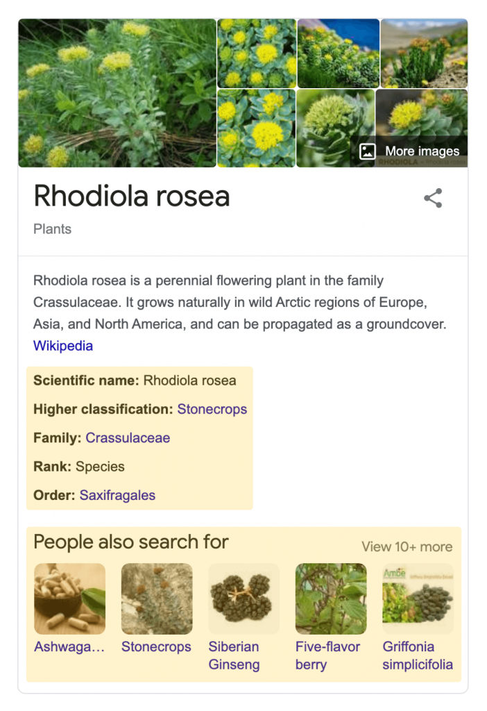 Screenshot with a Knowledge panel from Google search results.